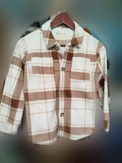 Camisa de franela a cuadros para niño Tribu - miniatura 1
