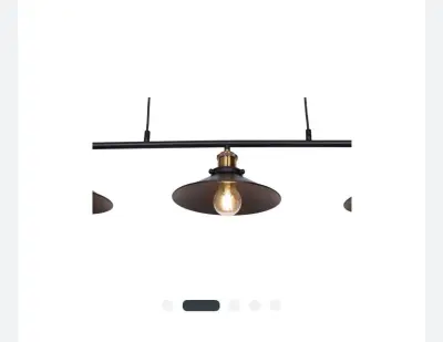 Lámpara colgante 3 luces E27 Vary 2.0 negra - miniatura 2