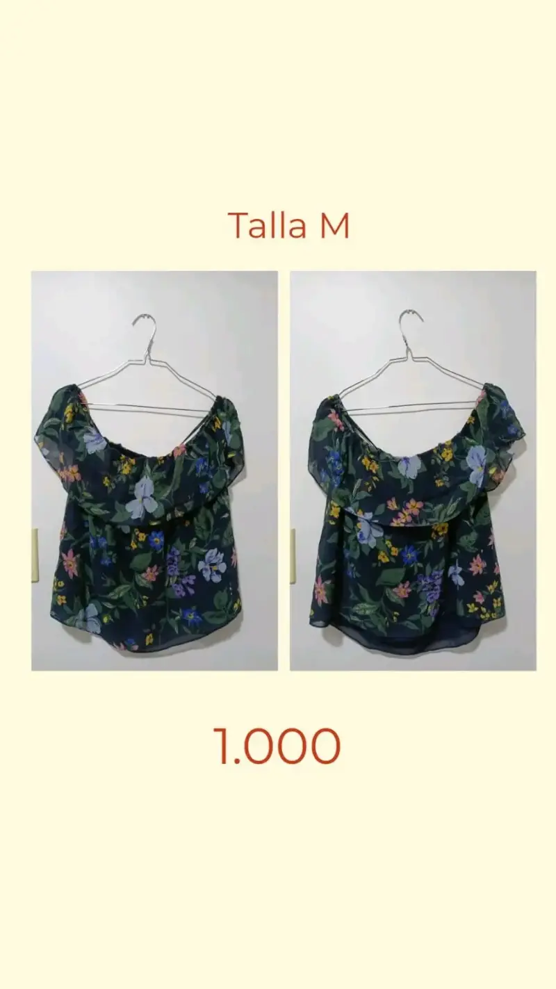 Blusa floral de mujer talla M