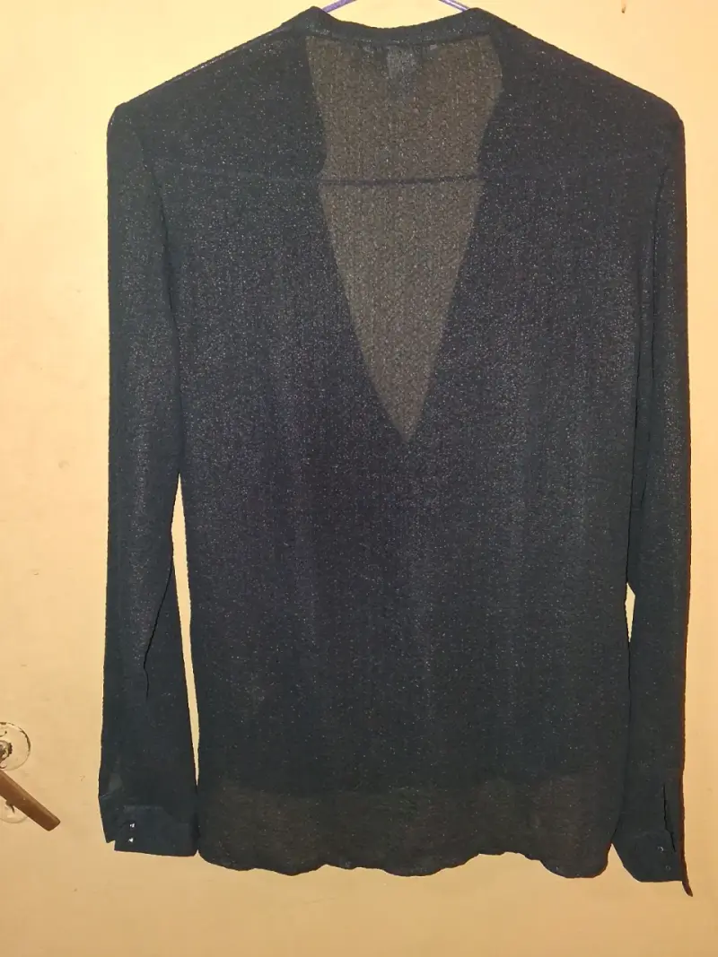 Blusa azul de manga larga H&M elegante - 2