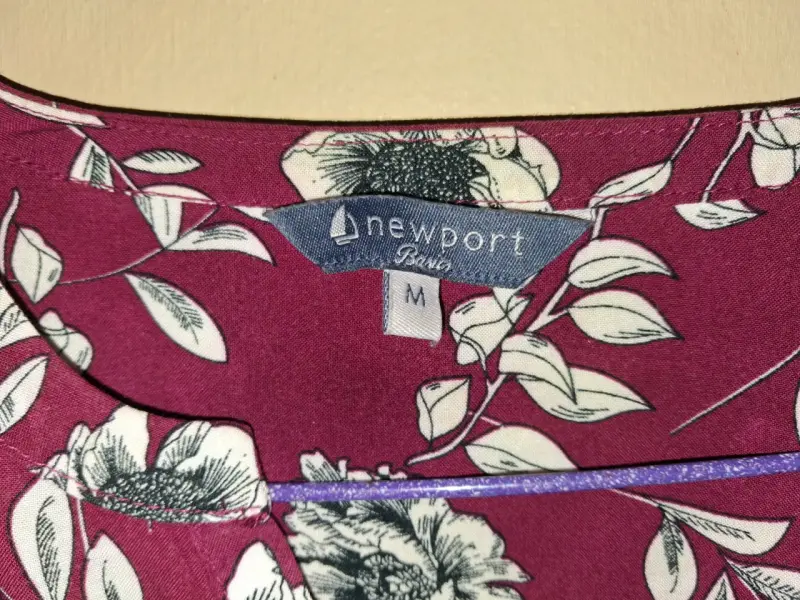 Blusa floral burdeos de mujer Newport - 3