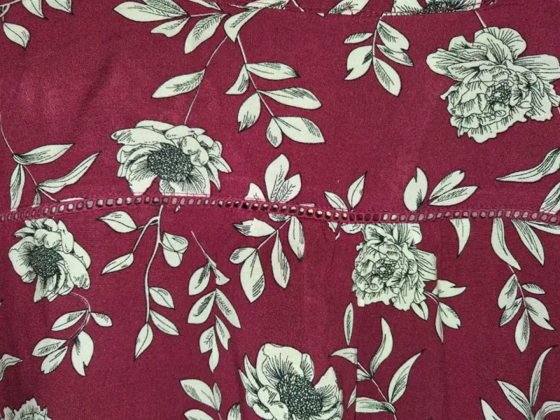 Blusa floral burdeos de mujer Newport - 4