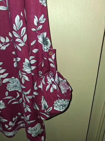 Blusa floral burdeos de mujer Newport - miniatura 6