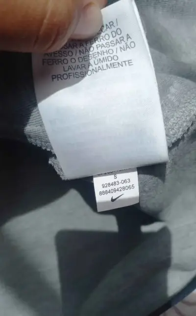 Polerón con capucha Nike gris - miniatura 5