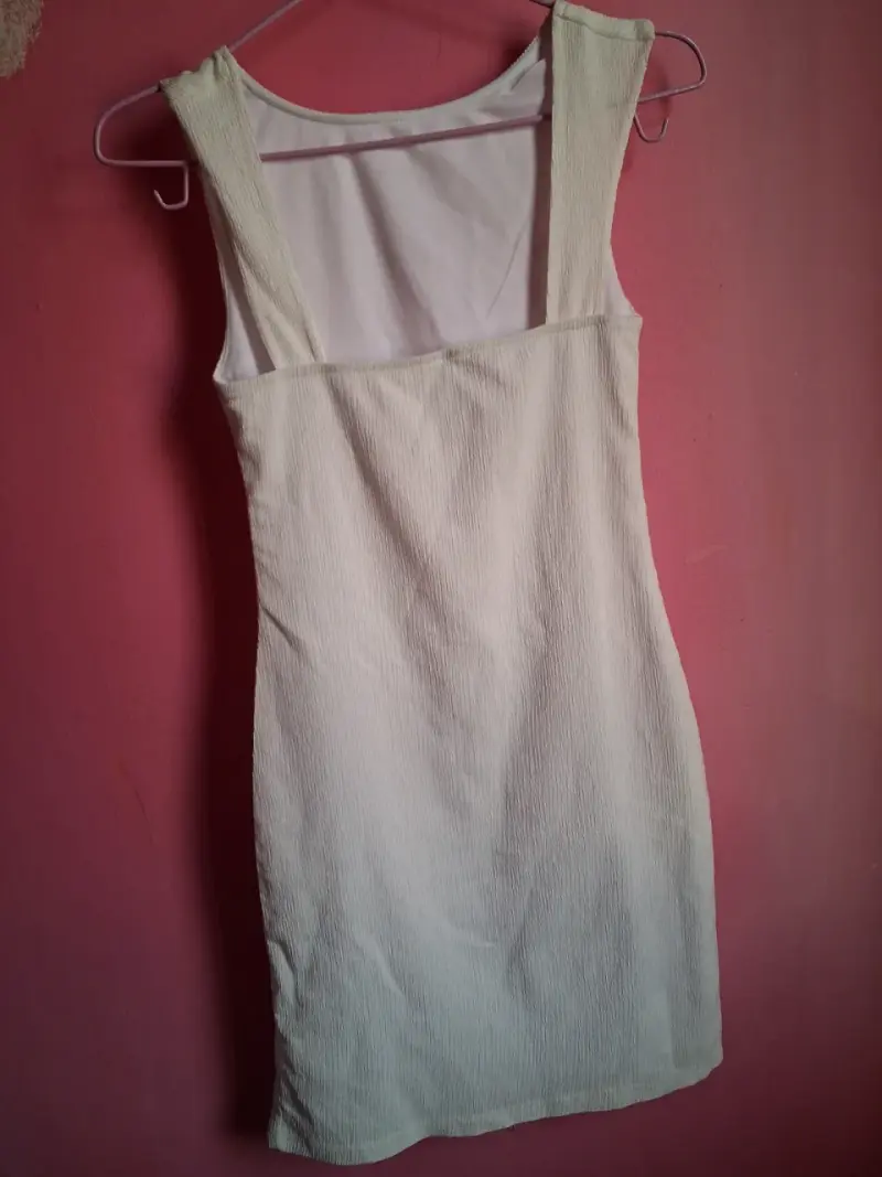 Vestido sin mangas blanco talla XS - 2