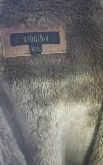 Abrigo de piel sintética marrón Suburbia XXL - miniatura 2
