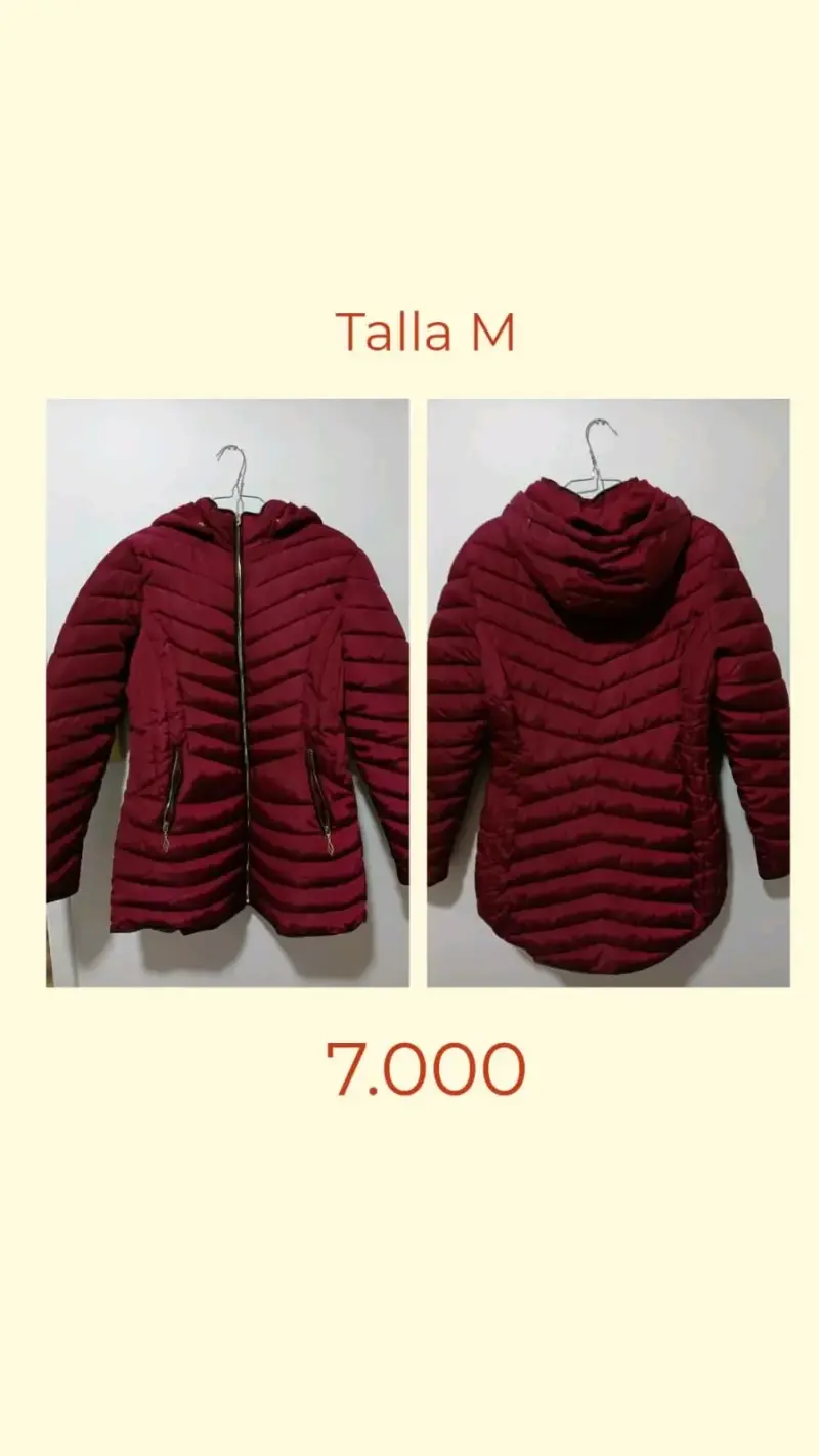 Chaqueta acolchada roja talla M