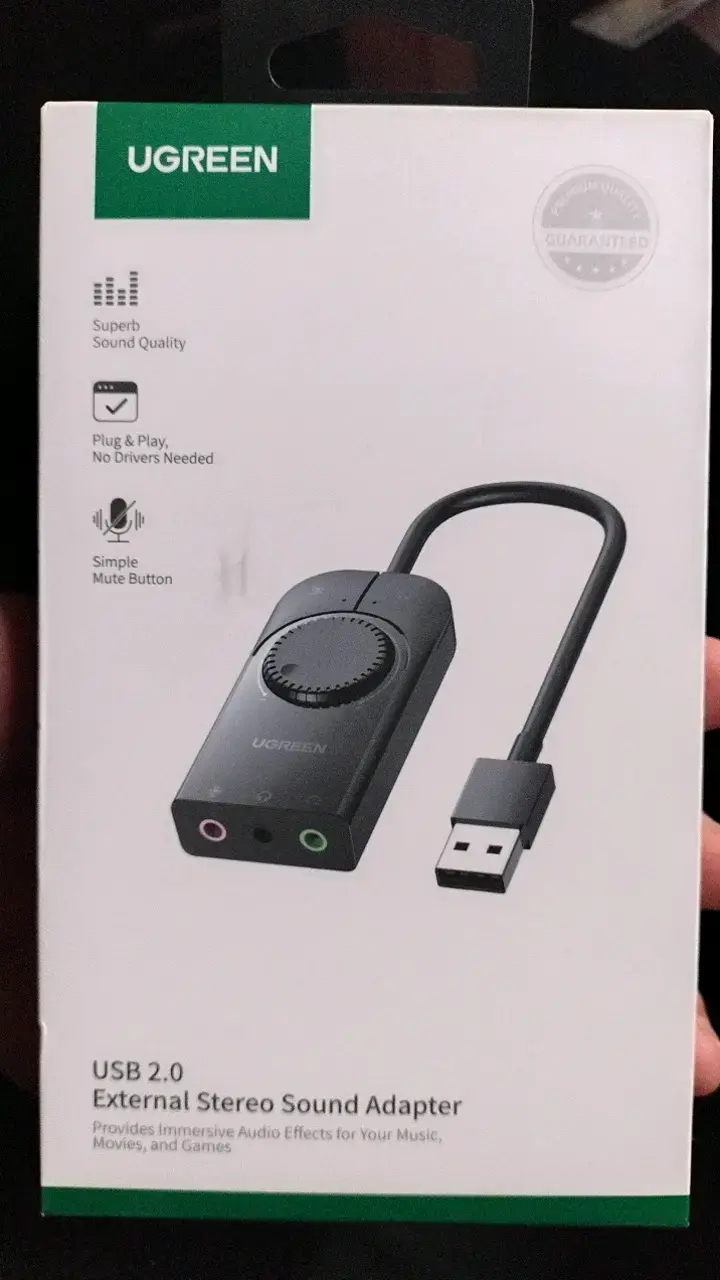 Adaptador de Sonido USB 2.0 UGREEN - 1