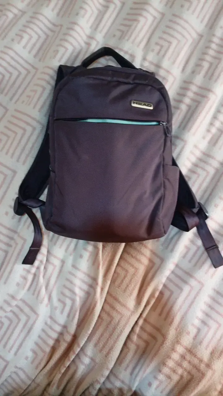 Mochila morada Head con bolsillo frontal