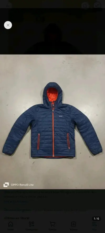 Chaqueta Patagonia Azul con Capucha - miniatura 2