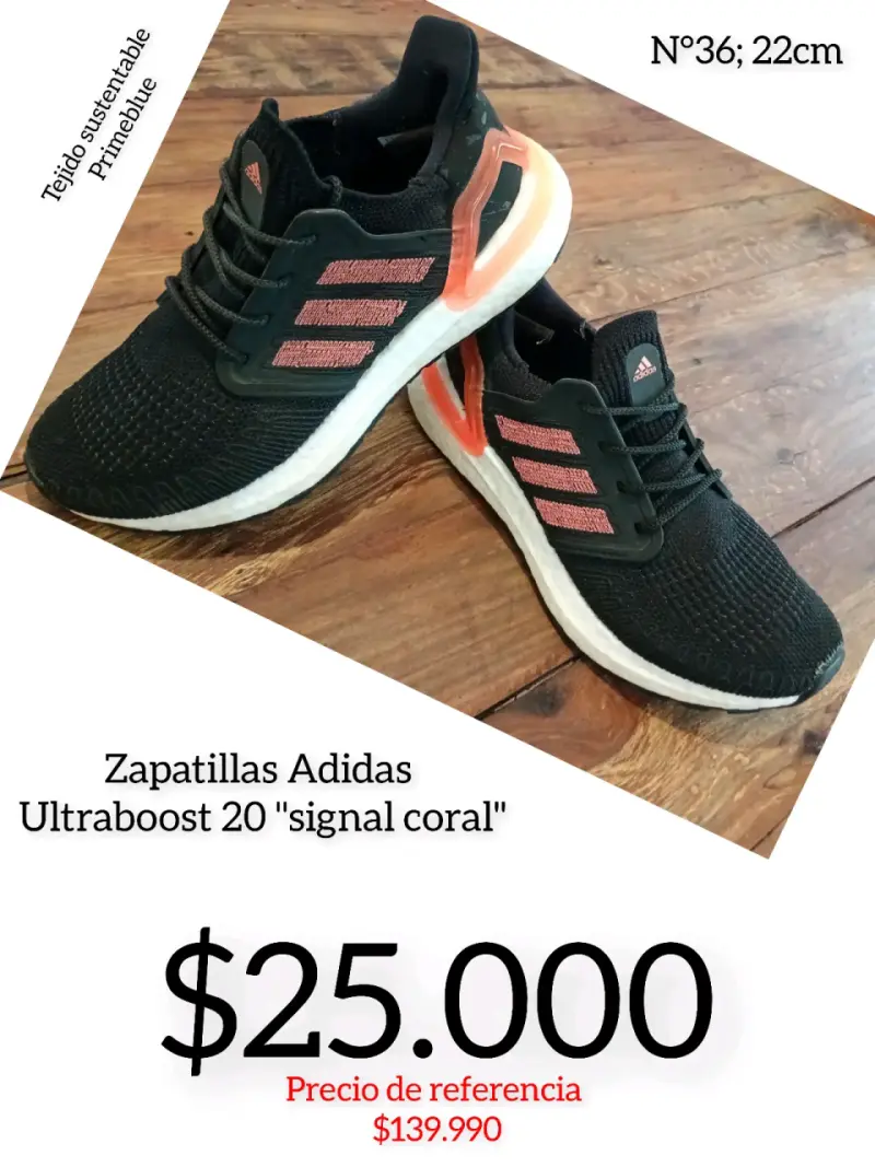 Zapatillas Adidas Ultraboost 20 Signal Coral