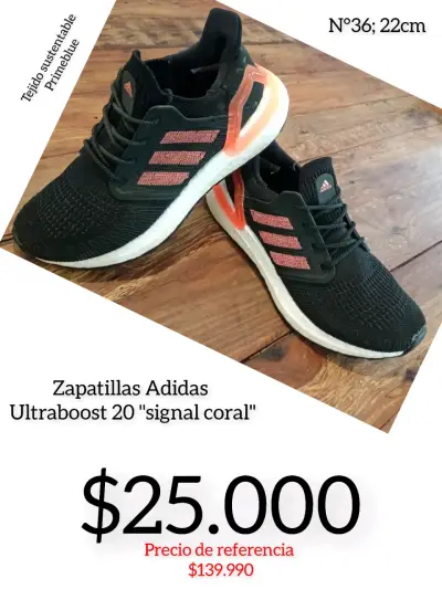 Zapatillas Adidas Ultraboost 20 Signal Coral - miniatura 1