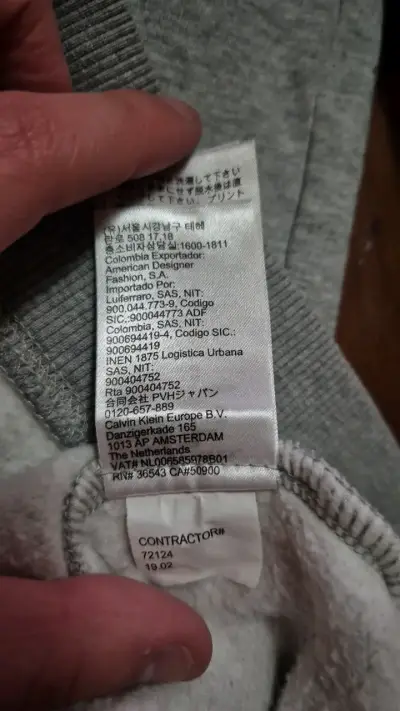 Polerón gris Calvin Klein Jeans unisex - miniatura 3