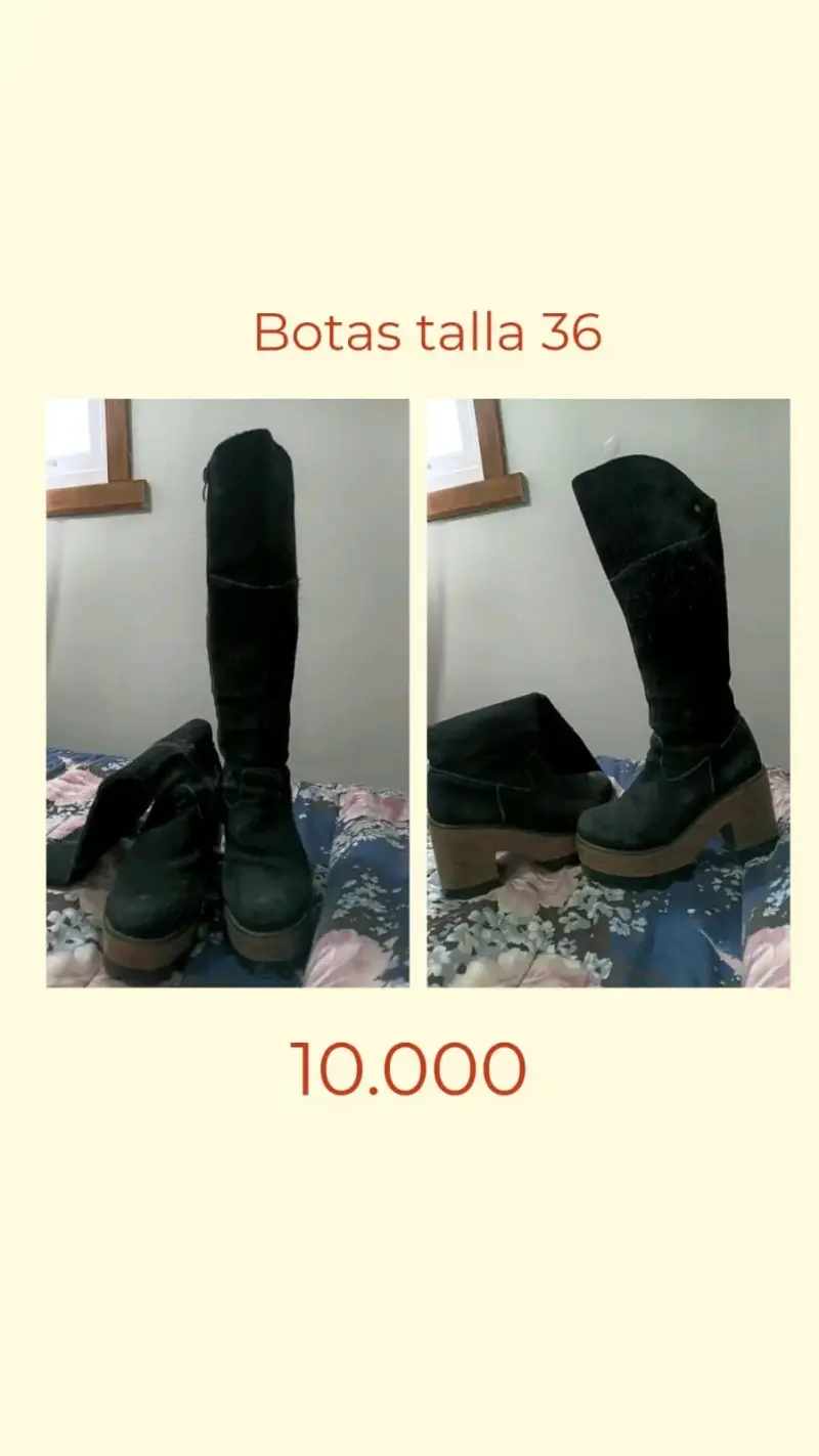 Botas negras de mujer talla 36