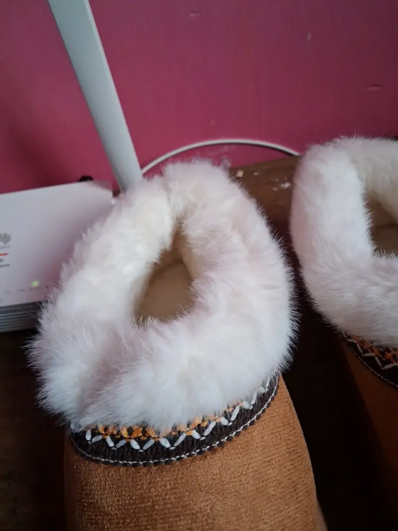 Pantuflas de invierno con forro de felpa