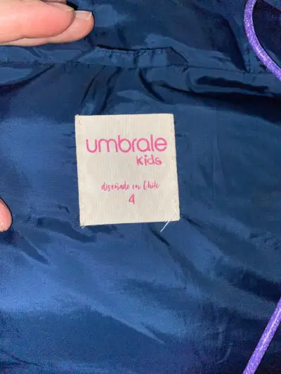 Chaqueta acolchada para niña Umbrale Kids azul - miniatura 3