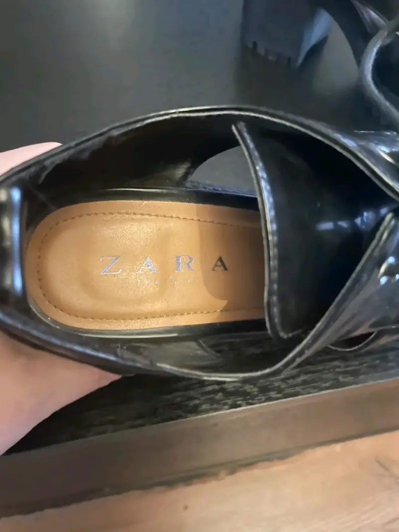 Zapatos de plataforma negros Zara estilo oxford - 3