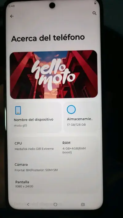 Smartphone Motorola Moto G15 con triple cámara - miniatura 4