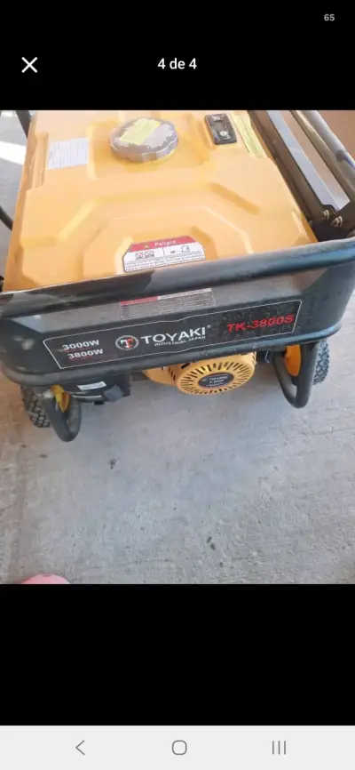 Generador eléctrico Toyaki 3000W amarillo - miniatura 2