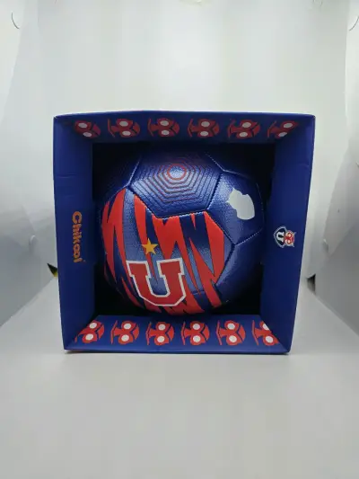 Balón de fútbol azul Universidad de Chile - miniatura 1
