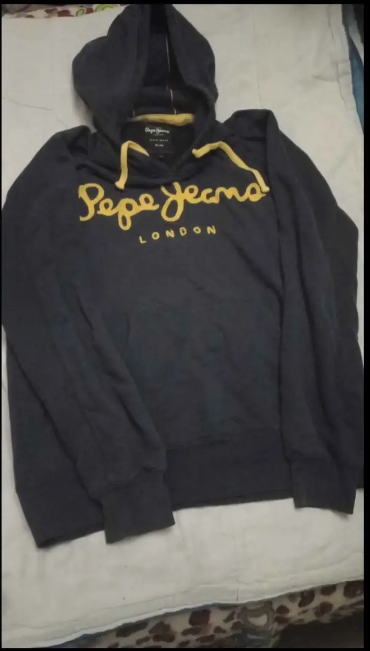 Polerón con capucha Pepe Jeans azul oscuro