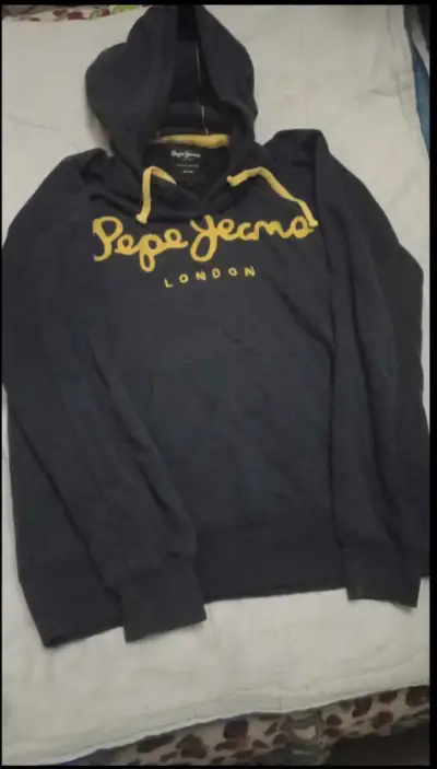Polerón con capucha Pepe Jeans azul oscuro - miniatura 1