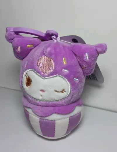 Llavero de peluche kuromi diseño kawaii - miniatura 3