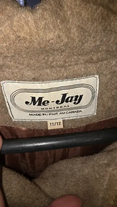 Abrigo de lana Me-Jay con cuello de piel - miniatura 3