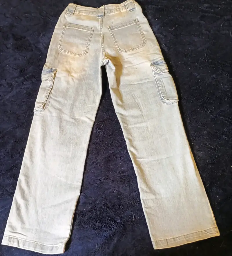 Pantalones cargo de mezclilla para mujer - 2