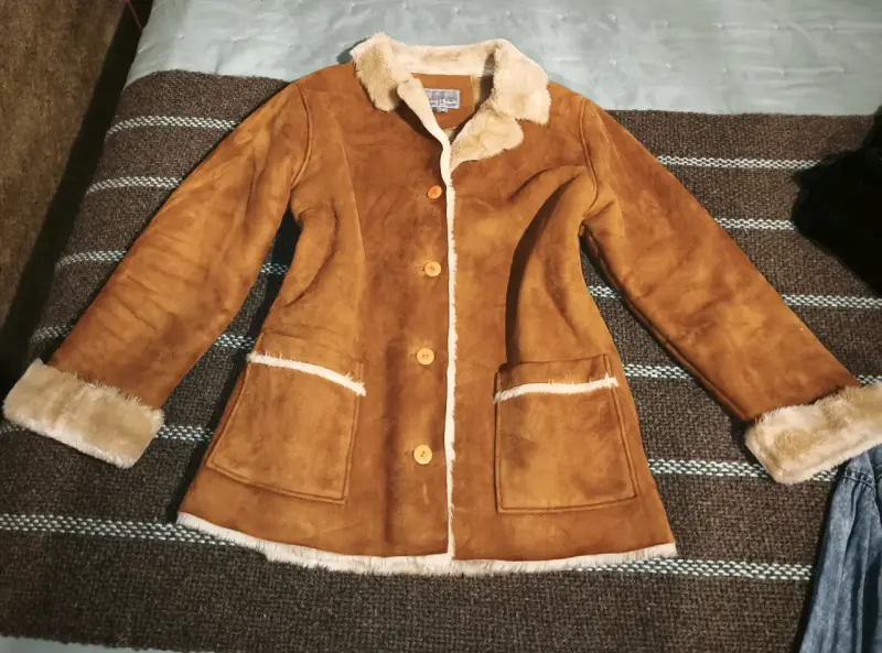 Abrigo de piel talla L