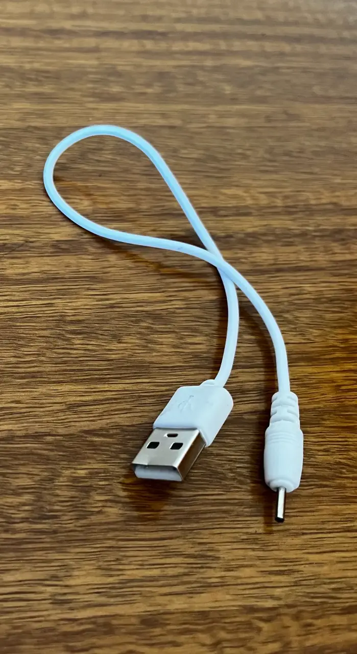 Cable USB a DC blanco 2.5mm - 1