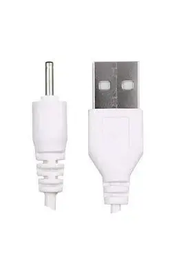 Cable USB a DC blanco 2.5mm - 2