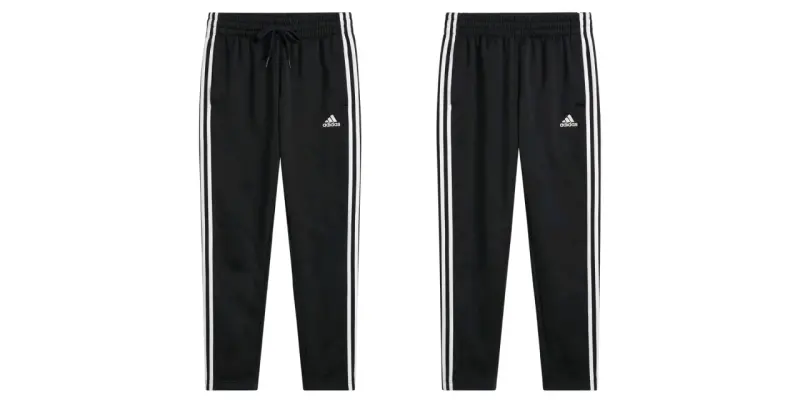 Pantalones deportivos negros Adidas con franjas
