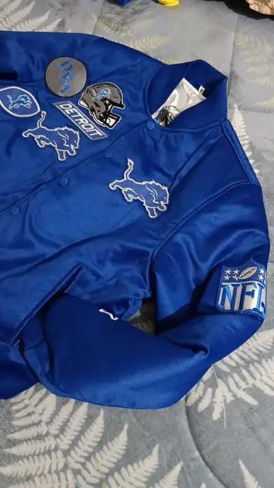 Chaqueta Azul Detroit Lions NFL - miniatura 2