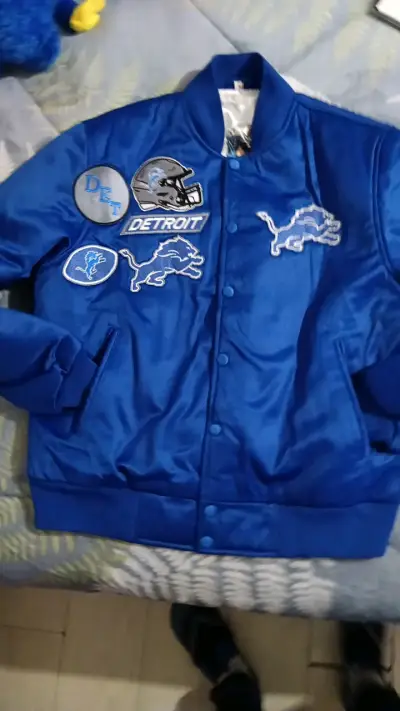 Chaqueta Azul Detroit Lions NFL - miniatura 3