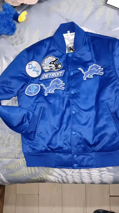 Chaqueta Azul Detroit Lions NFL - miniatura 4