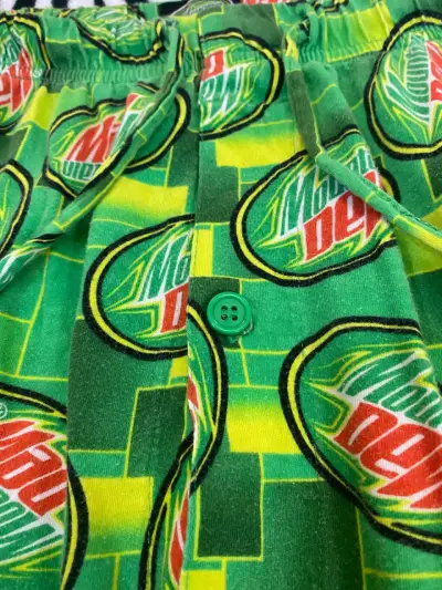 Pantalones pijama Mountain Dew estampados verdes - miniatura 3