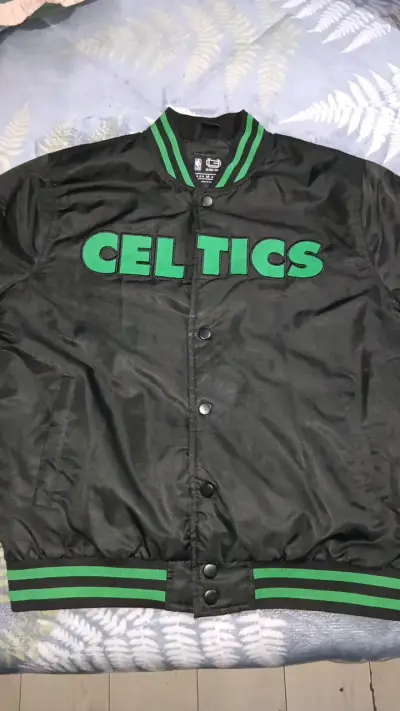 Chaqueta Boston Celtics NBA negra y verde - miniatura 1