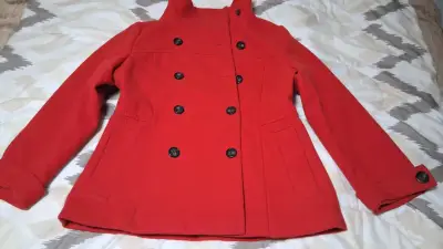 Abrigo rojo de lana para mujer H&M - miniatura 2