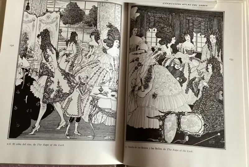 Libro de arte Aubrey Beardsley con ilustraciones - 3