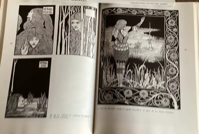 Libro de arte Aubrey Beardsley con ilustraciones - 4