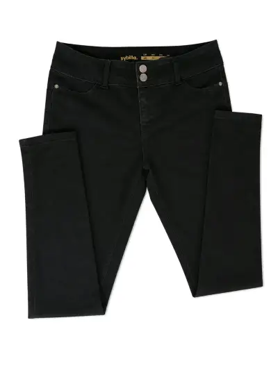 Jeans Sybilla Negros NUEVOS Ajustados - miniatura 1