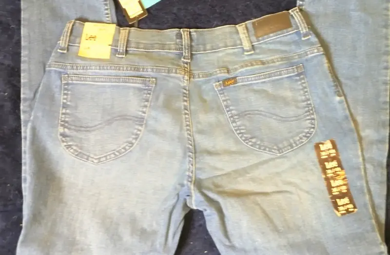 Jeans de mezclilla azul para hombre - 2