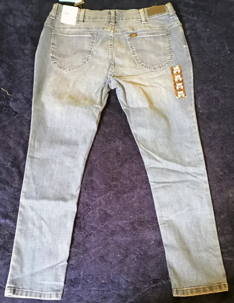 Jeans de mezclilla azul para hombre - 3