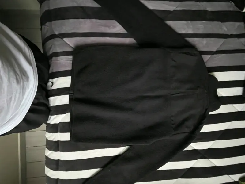 Chaqueta polar negra Ellus con cierre - 2