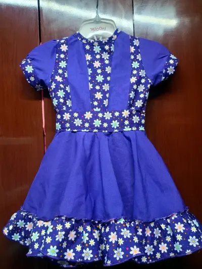 Vestido de huasa morado, talla 2-3 - miniatura 1