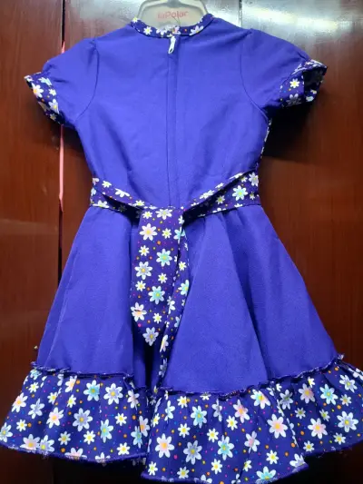 Vestido de huasa morado, talla 2-3 - miniatura 2