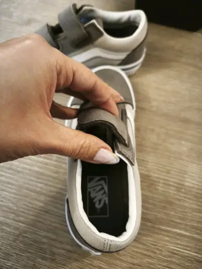 Zapatillas Vans grises  para niños talla 30 - miniatura 2