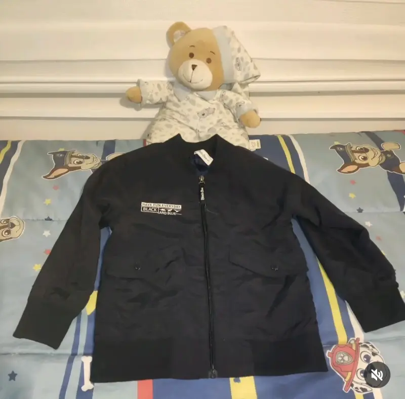 Chaqueta negra para niño Black and Blue