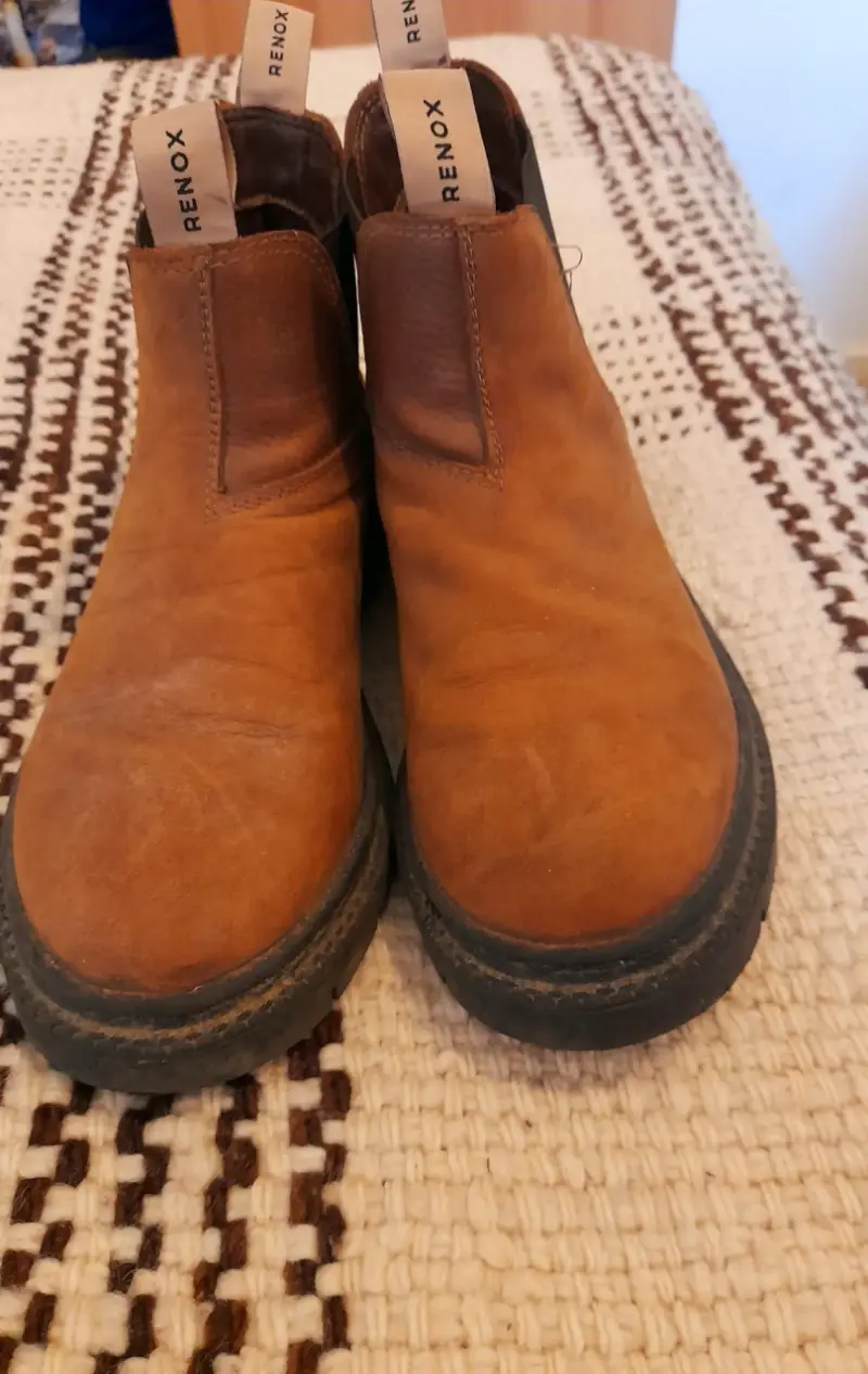 Botines de cuero marrón Renox para mujer - 2
